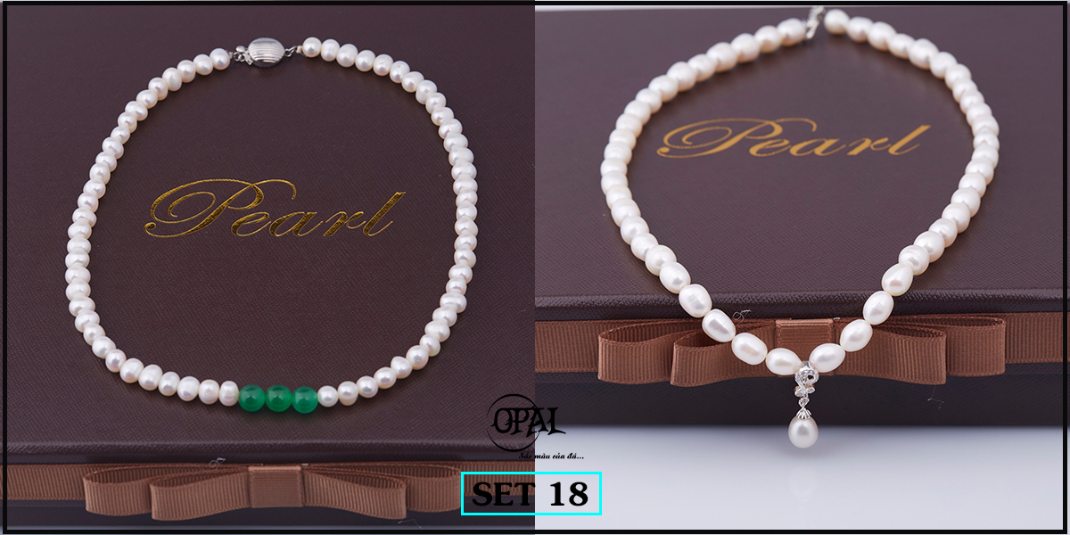  SET18- Bộ trang sức ngọc trai OPAL 