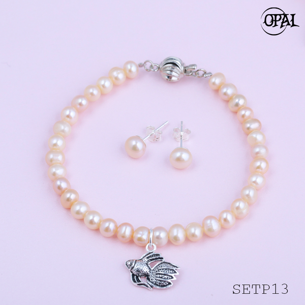  SETP13 - Bộ trang sức Ngọc Trai OPAL 
