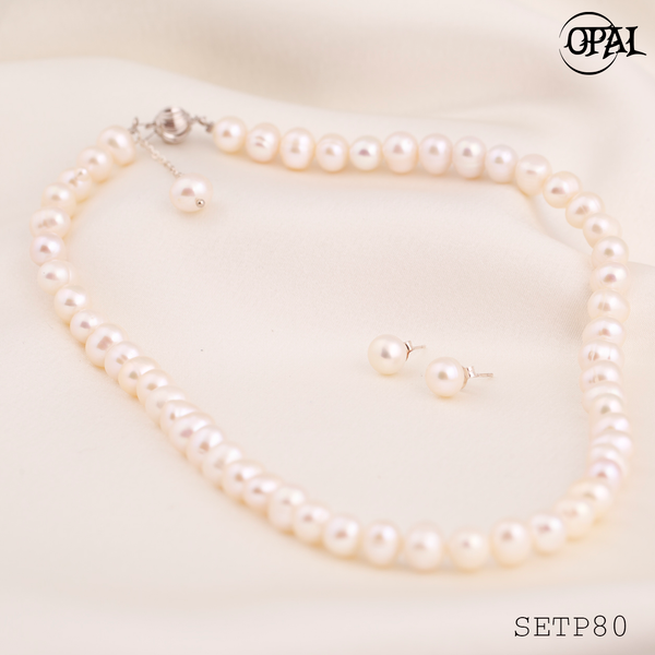  SETP80-Bộ trang sức ngọc trai OPAL 