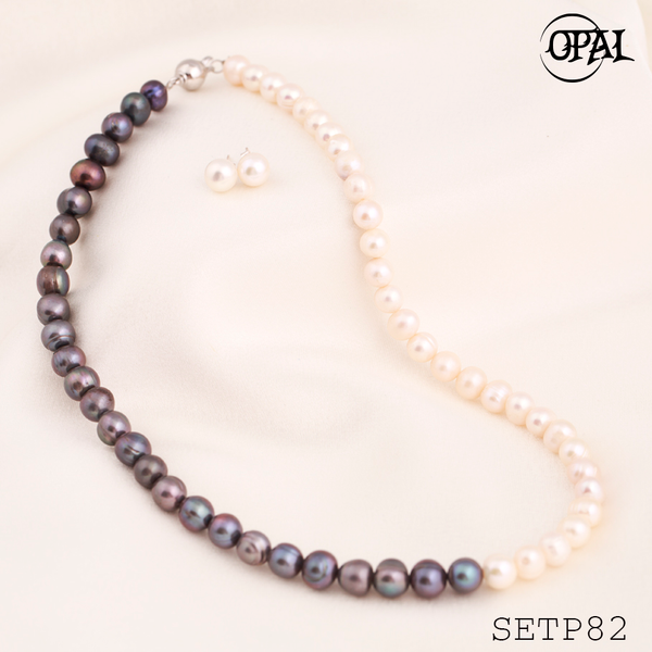  SETP82-Bộ trang sức ngọc trai OPAL 
