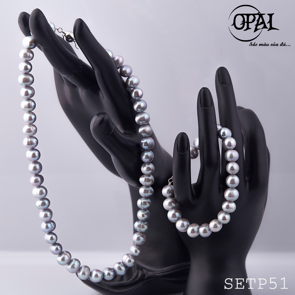  SETP51- Bộ trang sức ngọc trai OPAL 