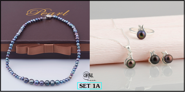  SET1A- Bộ trang sức ngọc trai OPAL 