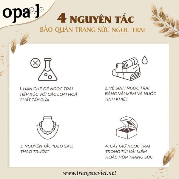  Hoa tai Ngọc Trai Opal 