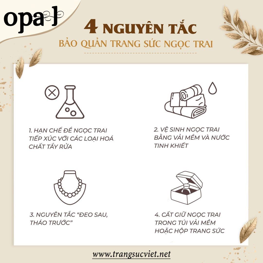  Hoa tai ngọc trai nhiều kích thước 