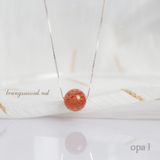  Dây chuyền bạc đính đá tự nhiên 