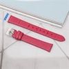 Dây da đồng hồ size 14mm Hồng Đậm L007-02-14