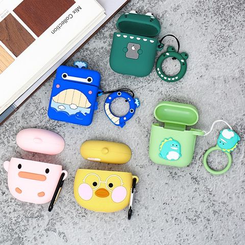 Túi đựng AirPods 1 & 2 Silicone kèm móc JM FR03