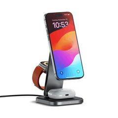  Đế sạc không dây Satechi 3-in-1 Foldable Qi2 Wireless Charging Stand 
