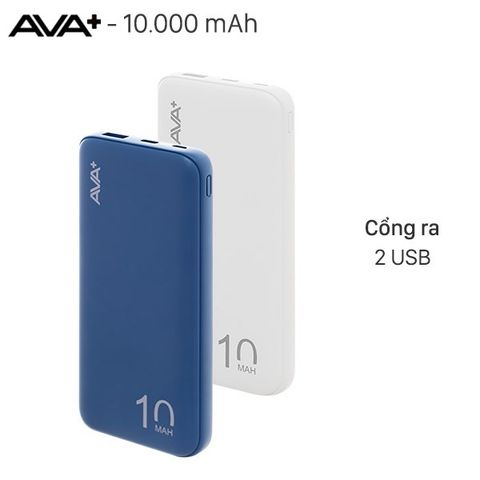 Pin sạc dự phòng Polymer 10000mAh AVA+ DS006