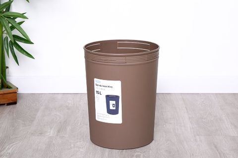 Sọt rác nhựa 15 lít Hiro Inochi HIN.SRTR.0015