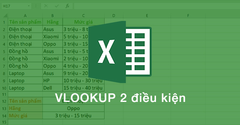  Cách sử dụng hàm Vlookup 2 điều kiện trong Excel cực đơn giản 