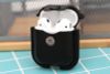 Túi đựng AirPods 1 & 2 nhựa dẻo PU kèm móc JM PL08 Đen