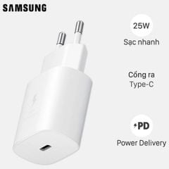  Adapter Sạc Type C PD 25W Samsung EP-TA800NW Trắng 