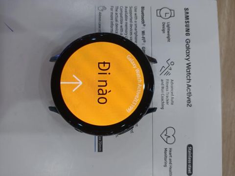 Samsung Galaxy Watch Active 2, thép 44mm dây da đen R820