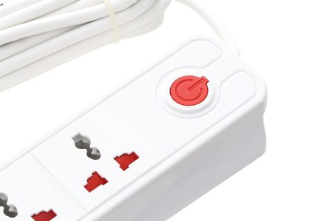 Ổ cắm Điện Quang 3 lỗ 3 chấu 2USB 2m DBW103USB Trắng