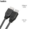 Cáp HDMI 2.0 Tròn 5m Belkin F3Y02 Đen