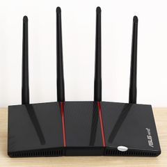  Router Chuẩn Wifi 6 Băng Tần Kép Asus AX55 Đen 