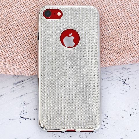 Ốp lưng iPhone 7 - iPhone 8 Nhựa dẻo Sphere JM Bạc