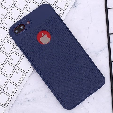 Ốp lưng iPhone 7/8+ nhựa dẻo Mesh OSMIA Navy