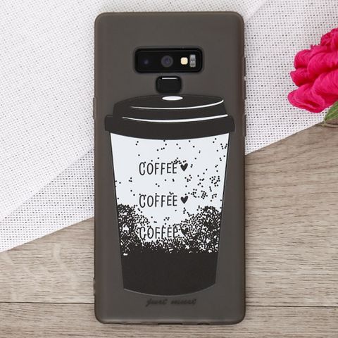 Ốp lưng Note 9 Nhựa dẻo Solid in hình II JM JM180702 ly coffee