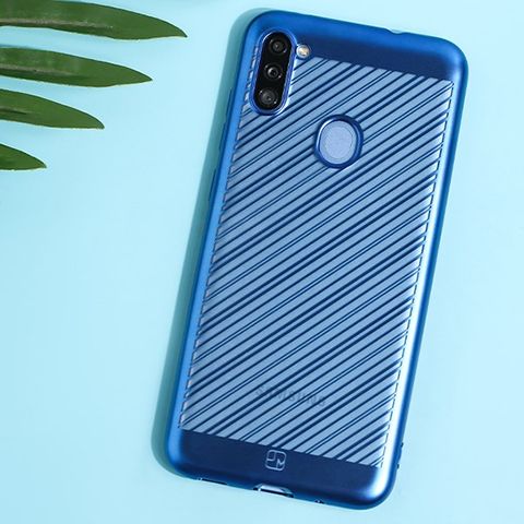 Ốp lưng Galaxy A11 Nhựa dẻo Meteori JM Navy
