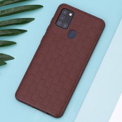  Ốp lưng Galaxy A21s Nhựa dẻo Portude JM Nâu 