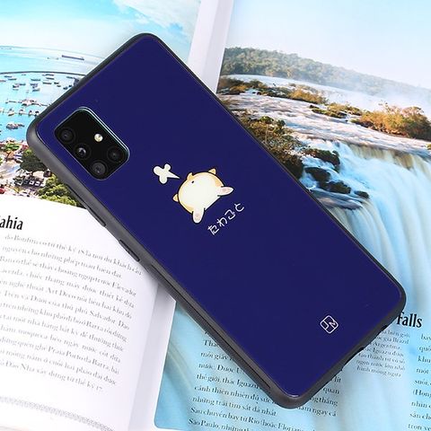 Ốp lưng Galaxy A51/A31 nhựa cứng viền dẻo GLASS NEO JM