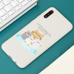  Ốp lưng Galaxy A50/A50S Nhựa dẻo Solid printing MEEKER TSKB228 Gđ Mèo 