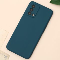  Ốp lưng OPPO A74 Milky Silicone JM Xanh đậm 