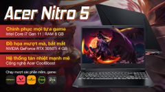  Laptop Acer Nitro 5 Gaming AN515 57 74NU i7 11800H/8GB/512GB/4GB RTX3050Ti/144Hz/Win10 (NH.QD9SV.001.) 