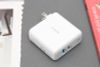 Adapter sạc 2 cổng USB Type C PD 60W Anker PowerPort Atom III A2322 Trắng