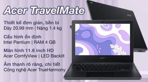 Laptop Acer TravelMate B3 TMB311 31 P49D N5030/4GB/256GB/Win11 (NX.VNFSV.005)