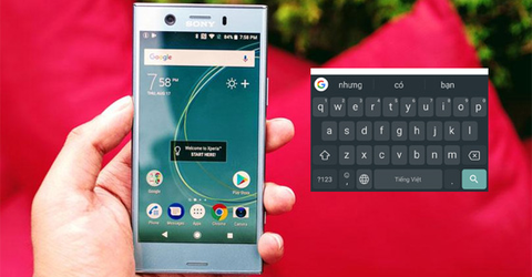 6 bước thay đổi kích thước bàn phím ảo trên Sony Xperia XZ1 đơn giản n...