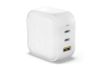 Adapter Sạc 3 cổng USB Type C PD QC3.0 GaN 65W HyperJuice HJ265 Trắng