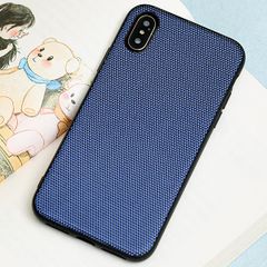  Ốp lưng iPhone X/Xs nhựa dẻo Canvas PU Case COSANO Navy 