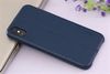 Ốp lưng iPhone X Nhựa dẻo Lichi Pu Case OSMIA Xanh Dương