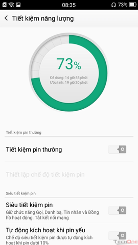 Bật chế độ tiết kiệm pin trên điện thoại Oppo Neo 5