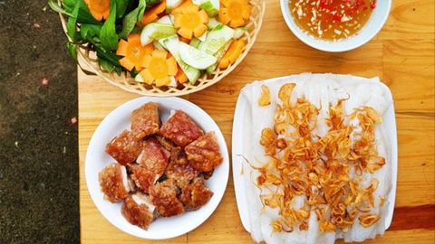 Cách làm bánh ướt heo quay bằng nồi chiên không dầu cực đơn giản tại nhà
