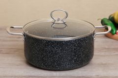  Nồi nhôm chống dính nắp kính 25 cm NDE 