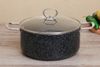 Nồi nhôm chống dính nắp kính 25 cm NDE