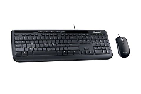 Bộ bàn phím chuột có dây Microsoft 600 đen