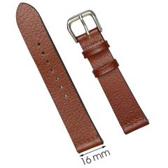  Dây da đồng hồ size 16 mm nâu nhạt CKM1K3 