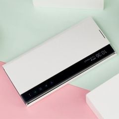  Bao da Samsung Galaxy Note 10 Plus Clear View Trắng 