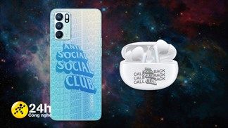 Reno6 5G X Anti Social Social Club ra mắt: Mặt lưng điện thoại được tùy chỉnh theo phong cách ASSC cùng nhiều vật phẩm HOT