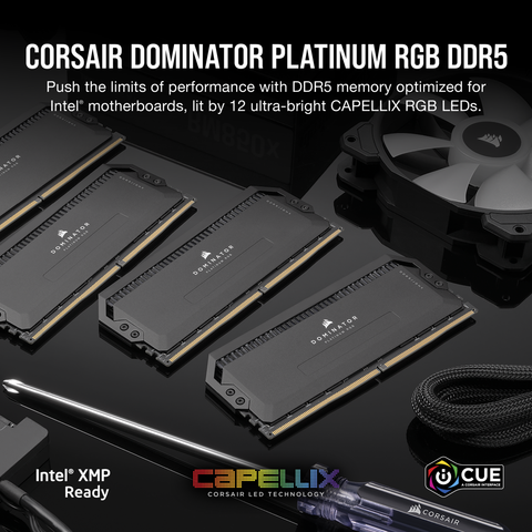 Ram Corsair Dominator Platinum 32gb Đen Xám
