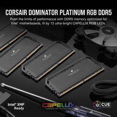  Ram Corsair Dominator Platinum 32gb Đen Xám 