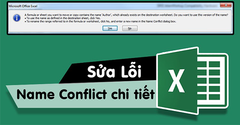  Cách khắc phục lỗi Name Conflict trong Excel 100% thành công 