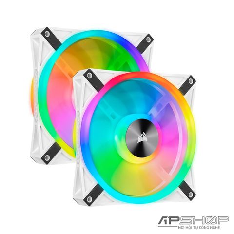 Fan Corsair iCUE QL140 RGB - Kit 2 Fan White