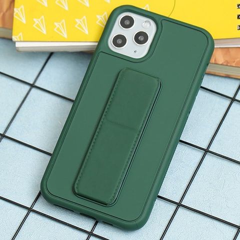 Ốp lưng iPhone 11 Pro nhựa cứng PU Stander OSMIA Xanh Bóng Đêm