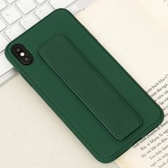  Ốp lưng iPhone Xs Max nhựa cứng PU Stander OSMIA Xanh Bóng Đêm 